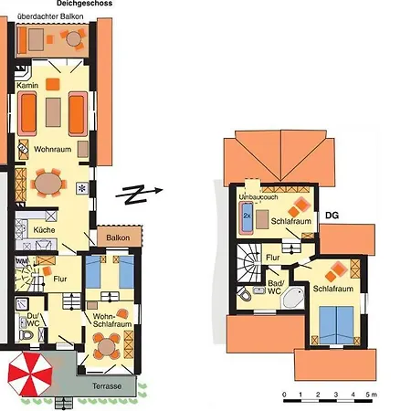 アパート Duenenhof Duenenhof Whg. D-08 ヴストロ